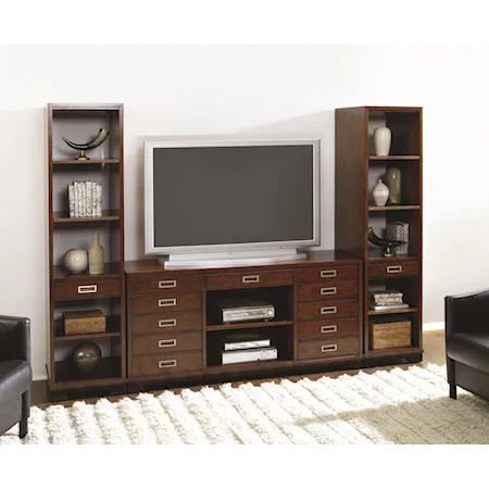Contemporary Entertainment Wall Unit